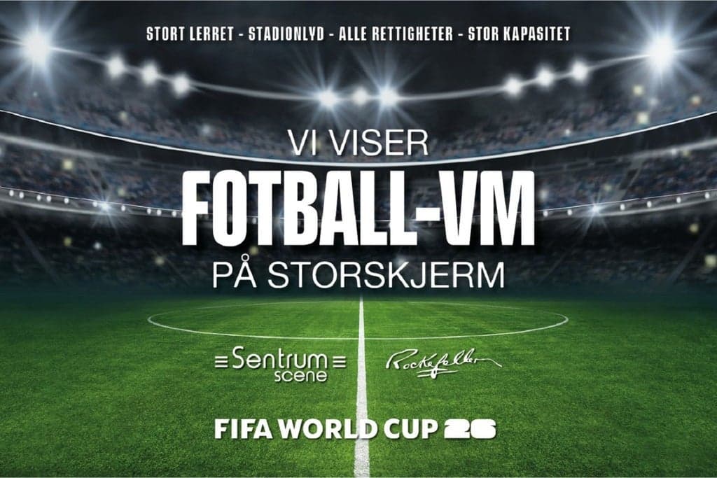 Fotball-VM 2026 på Rockefeller og Sentrum Scene