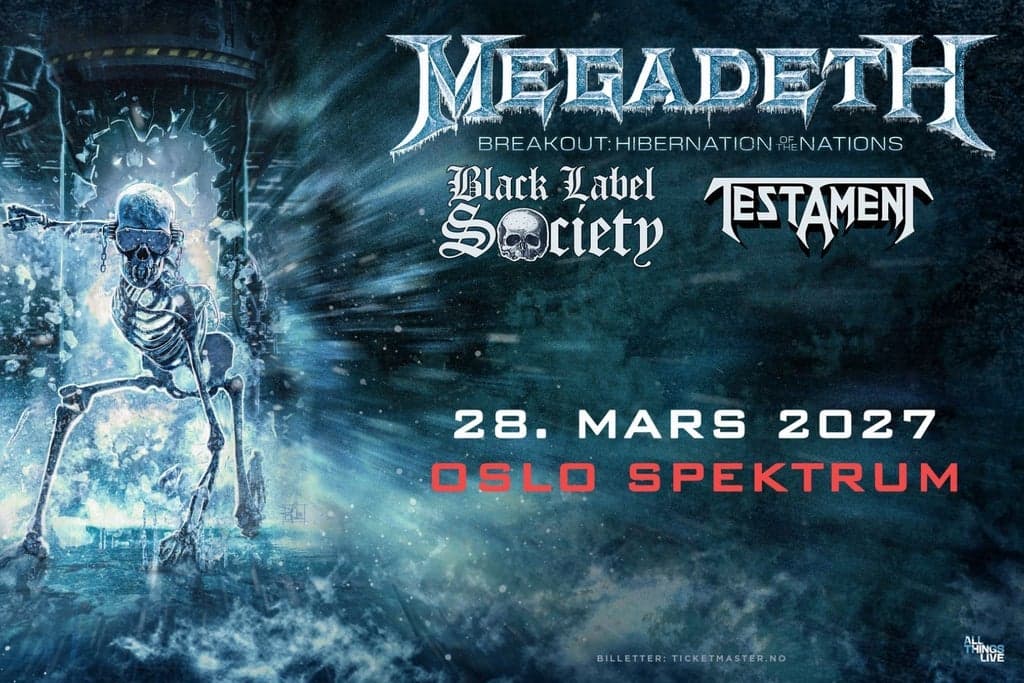 Megadeth - Breakout: Hibernation Of The Nations Europe Tour 2027
